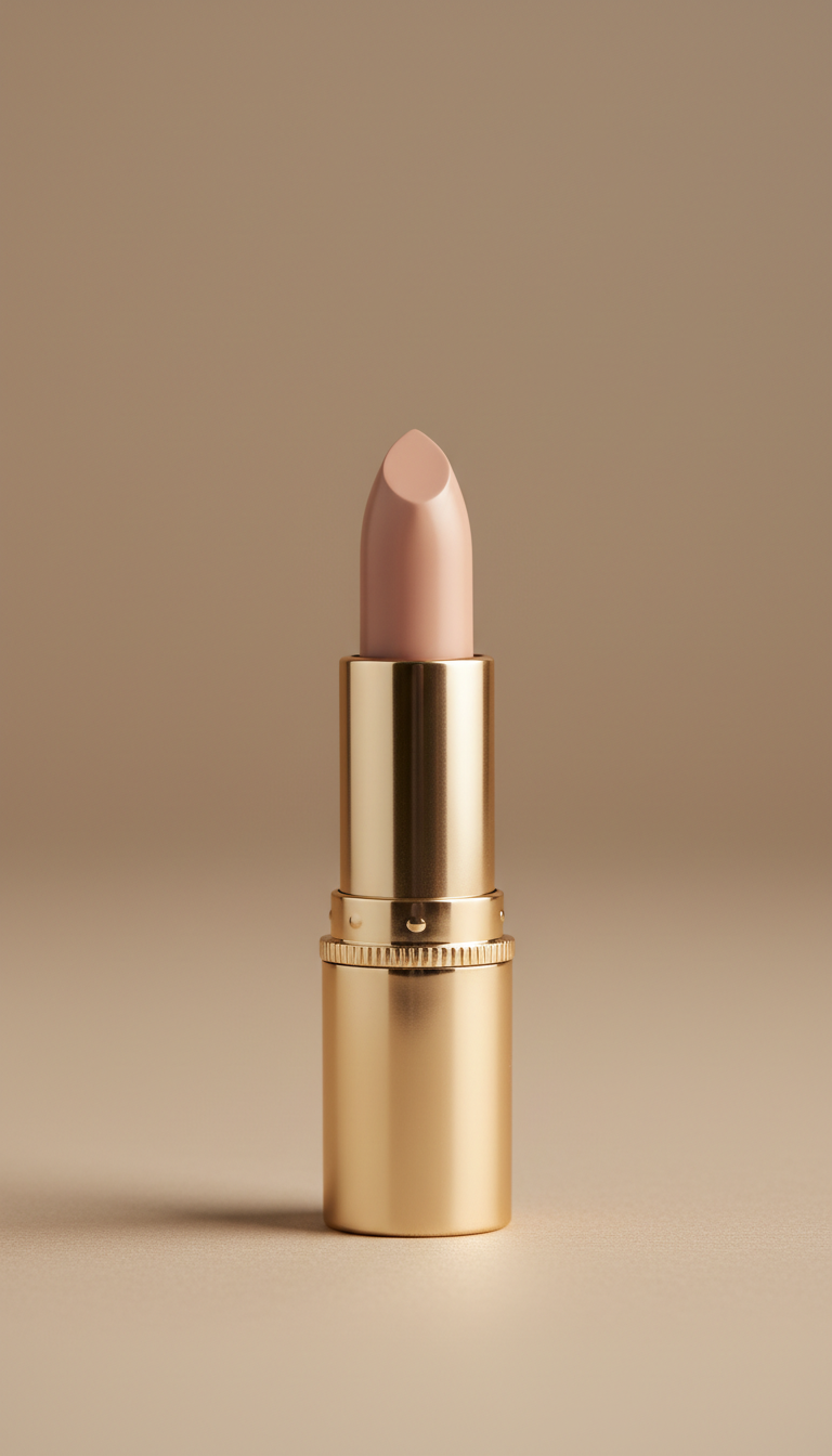 Refined Cream Lipstick With Gold Detail